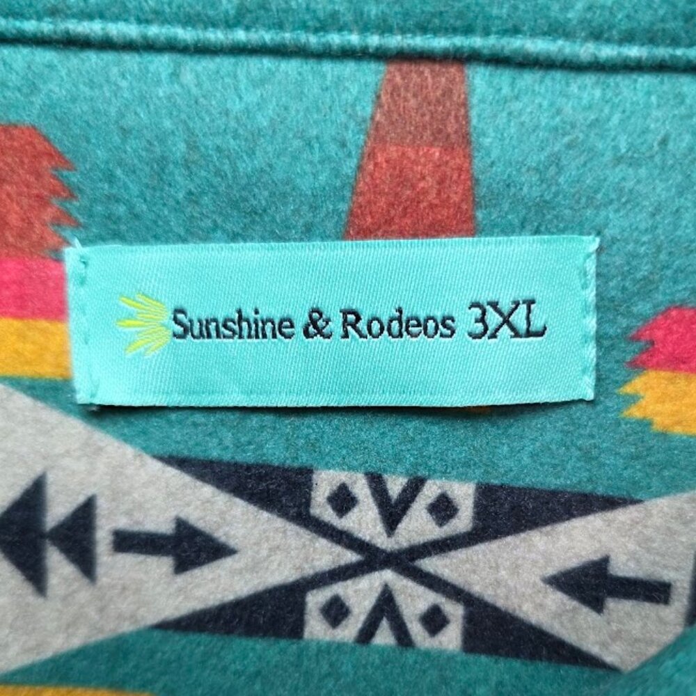 NWOT Sunshine & Rodeos Aztec Shacket 3XL - Picture 13 of 14